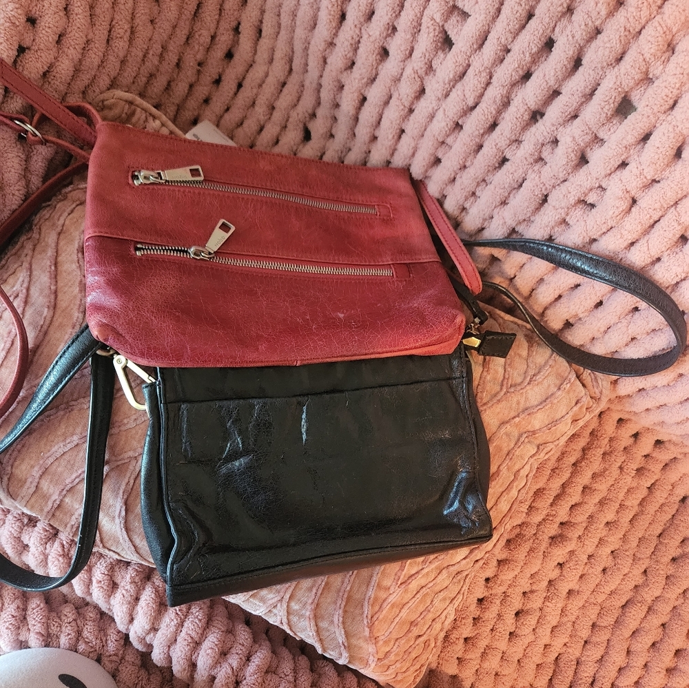 Red and Black Women's Crossbody Bag Bundle